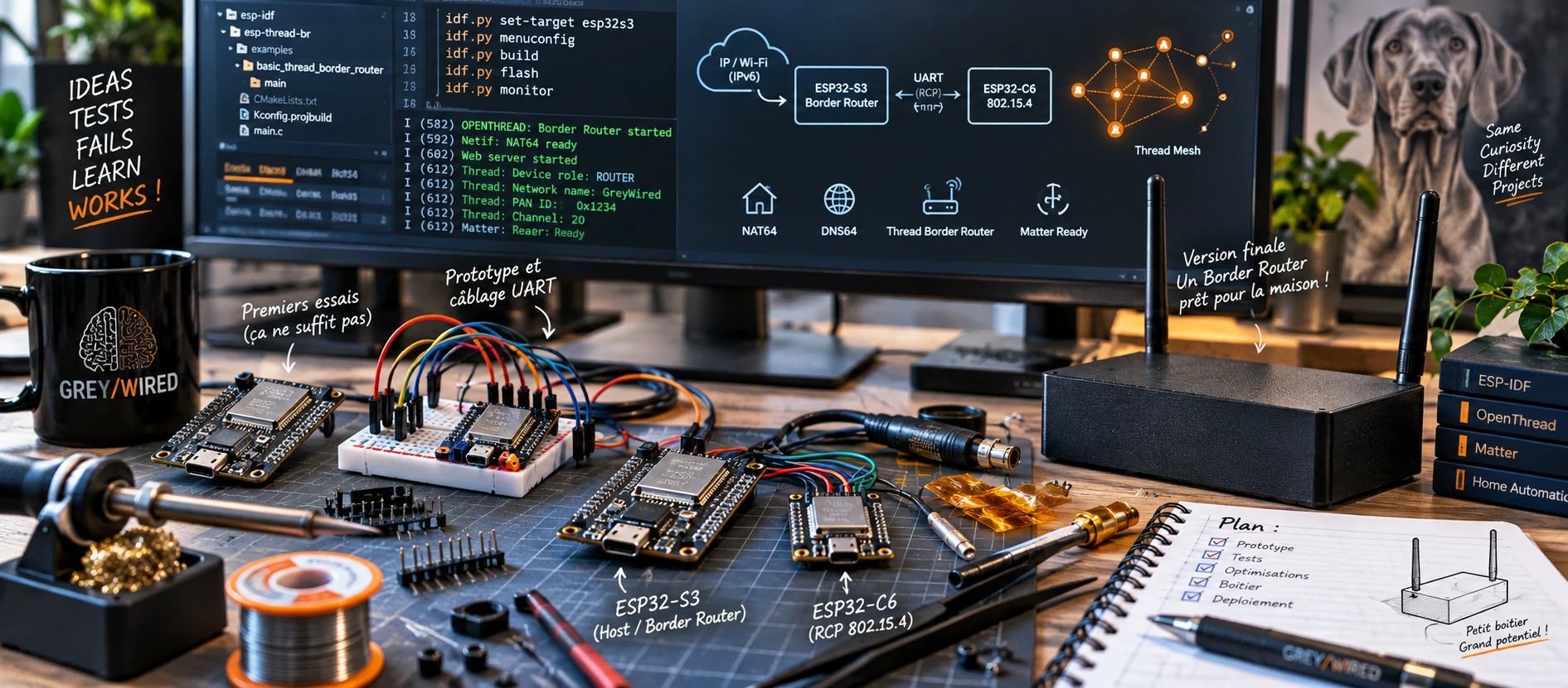 Building Your Own Thread Border Router with ESP32s